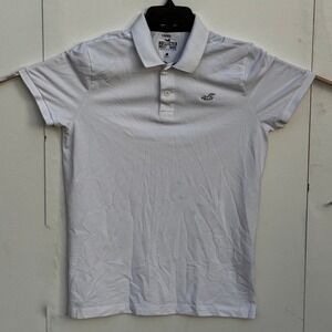 Hollister Must-Have Collection Mens White Pique Polo Shirt 324P2228 Small